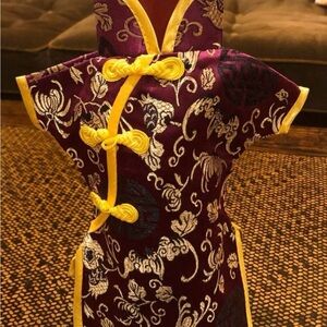 Chinese Dress Wine Bottle Cover